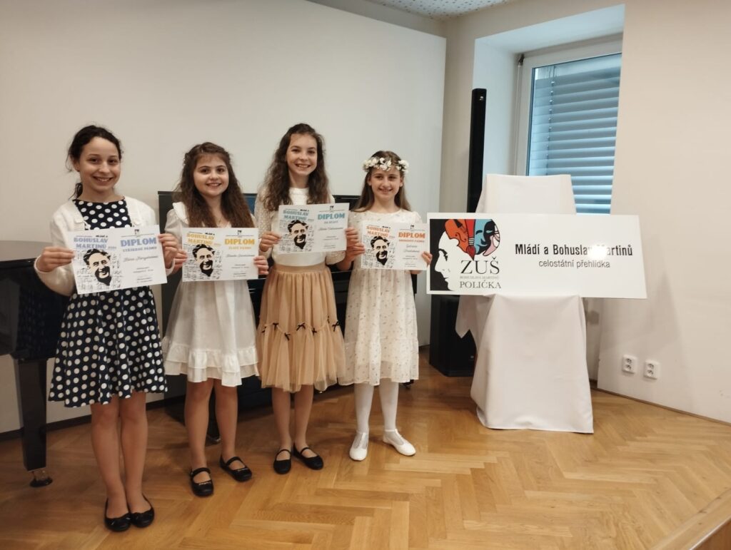 Účast našich žáků na pěvecké soutěži Mládí Bohuslava Martinů Polička 2026