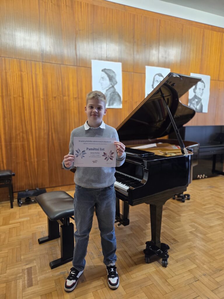 Účast našeho žáka na Krajské přehlídce talentovaných klavíristů / Uničov / 20. dubna 2026