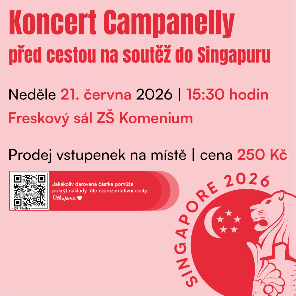 Koncert Campanelly před cestou na soutěž do Singapuru